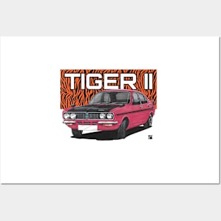 Geo3Doodles Hillman Avenger Tiger II Tiger Doodle Posters and Art